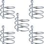 Imagem de 5 Porta Secador de Cabelo Cromados em Espiral Suportes de Parede para Salão de Beleza