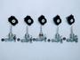 Imagem de 5 Registro 5 Interruptor 5 Anilha Fogão Cooktop Fischer 1642