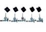Imagem de 5 Registro 5 Interruptor 5 Anilha Fogão Cooktop Fischer 1642