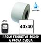 Imagem de 5 Rolo Etiqueta P/ Impressora Xd-210 - 40x40 Prova D'agua