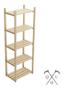 Imagem de 5 Tábuas Com Suporte Madeira Estilo Design Especial 140cm Multiuso