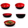 Imagem de 5 Tigelas Japonesa Bowl Oriental Melamina 1,1 L Cumbuca Owan