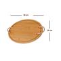 Imagem de 5 un Bandeja De Bambu Oval Com Alça De Corda Servir 38CM