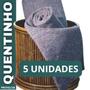 Imagem de  5 Unidades do Cobertor Para Doação Cinza Popular Corta Febre 130x200cm