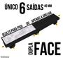 Imagem de 5 Unidades - Ralo Linear 8 x 51 Multi Saídas - grelha dupla Face - Preto