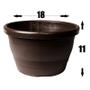 Imagem de 5 Vasos  para plantas Cuias 18 Funda E Alta De 1,7 L Rosa Do Deserto pendentes