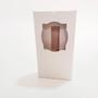 Imagem de 50 Caixas para barra de chocolate (lançamento) com berço regulável - Branco e Kraft