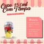 50 Copos Da Felicidade 150ml C/ Tampa Bolha Super Resistente - Embanet Comercio De Embalagens Imagem de 50 Copos Da Felicidade 150ml C/ Tampa Bolha Super Resistente