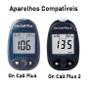 Imagem de 50 Fitas Tiras On Call Plus 2 e 50 Lancetas G Tech 30 G