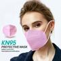 Imagem de 50 Máscaras Kn95 Proteção 5 Camada Respiratória Pff2 N95 Cor Rosa