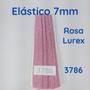 Imagem de 50 metros Elástico Lurex chato 7mm rosa  3786 050 encadernação