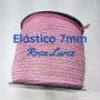 Imagem de 50 metros Elástico Lurex chato 7mm rosa  3786 050 encadernação