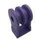 Imagem de 50 Pçs Suporte Plástico com Roldana 2 vias Multitoc Roxo
