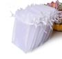 Imagem de 50 saquinhos de organza Branco 7x9cm