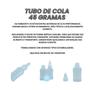 Imagem de 50 Tubinho Para Cola Vio 45G Com Tampa Cola Liquida Branca