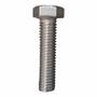Imagem de 50 Un Parafuso Aço Inox Sextavado Rosca Grossa 06mm X 40mm