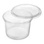 Imagem de 50 Un Pote Redondo Descartável Transparente com Tampa 350ml
