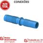 50 Unidades União Interna Com Bitola 3/8" Azul Durín Imagem de 50 Unidades União Interna Com Bitola 3/8" Azul Durín