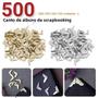 Imagem de 500-1000pcs Álbuns De Scrapbooking Protetores De Canto Metal Livro Cartão Arquivo Menu Para Pastas