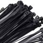 Imagem de 500 Fita Herman Cinta Plástica 3.6x100mm Abraçadeiras de Nylon Preto
