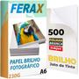 Imagem de 500 Folhas Papel Fotográfico Glossy 230g 10x15 Padrão