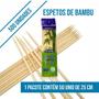 Imagem de 5000 Palitos De Bambu Espeto P/ Churrasco 25cm Talge - Forte