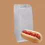 Imagem de 500un Saco De Papel Branco Mono 15x13 Lanche Hot Dog Metel