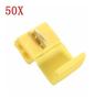 Imagem de 50pçs Conector Derivação Emenda Cabos Fios Amarelo 4 A 6mm