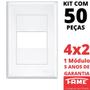 Imagem de 50un Placa 4X2 01 Módulo Com Suporte Evidence FAME 2885/3894