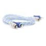 Imagem de 50x Cabos RCA 1 Metro Dupla Blindagem Injetado Azul 4mm Blindado Tech One