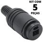 Imagem de 5un Conector Plug Paf Din 2 Pinos Femea Philips Akai Grundig Marantz Sansui Telefunken