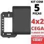 Imagem de 5un Placa 4X2 Cega Com Suporte Habitat Black FAME