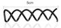 Imagem de 5un Prendedor de coque em espiral hair pin- Preto