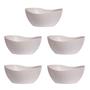 Imagem de 5un Tigela saladeira bowl oval 1,9lt bege