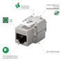 Imagem de 5x Conector Cat6A Blindado Fêmea Jack Keystone Rj45 Original