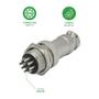 Imagem de 5x Conjunto Plug Conector Mike Kit Macho e Fêmea 10 Pinos