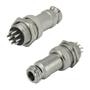 Imagem de 5x Conjunto Plug Conector Mike Kit Macho e Fêmea 10 Pinos