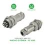 Imagem de 5x Conjunto Plug Conector Mike Kit Macho e Fêmea 10 Pinos