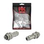 Imagem de 5x Conjunto Plug Conector Mike Kit Macho e Fêmea 10 Pinos