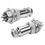Imagem de 5x Conjunto Plug Conector Mike Kit Macho E Fêmea 6 Pinos
