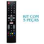 Imagem de 5x Controle Remoto Para Tv Philco Smart Ptv55u21 Ptv55u21d