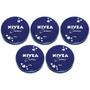 Imagem de 5x Creme hidratante nivea multibenefícios promove cuidado especial para pele ressecada e rugas 145g