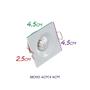 Imagem de 5x Mini Spot LED 3W Embutir Rente Quadrado Branco Quente ST487