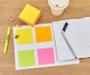 Imagem de 6 Blocos Adesivos Post-it 76x76mm 4 Cores 2.400 Folhas