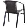Imagem de 6 Cadeiras Floripa e Mesa Tampo Ripado Aluminio Piscina Jardim Trama Original
