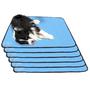 Imagem de 6 Caminhas para Cães e Gatos Dobrável 200 Lavagens 100x70 Azul Antipulgas Quality