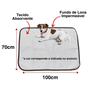Imagem de 6 Caminhas para Cães e Gatos Dobrável 200 Lavagens 100x70 Azul Antipulgas Quality
