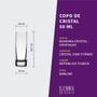 6 Copos De Cristal Para Vodka 50 Ml Linha Barline Bohemia - Bohemia Crystal Imagem de 6 Copos De Cristal Para Vodka 50 Ml Linha Barline Bohemia