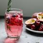 Imagem de 6 Copos de Vidro 370ML Vermelho e Transparente 370ML