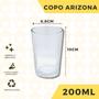 Imagem de 6 Copos de Vidro Transparente 200ML Arizona Luxo